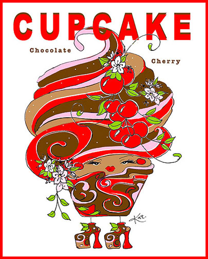 cupcake-chocolate-cherry